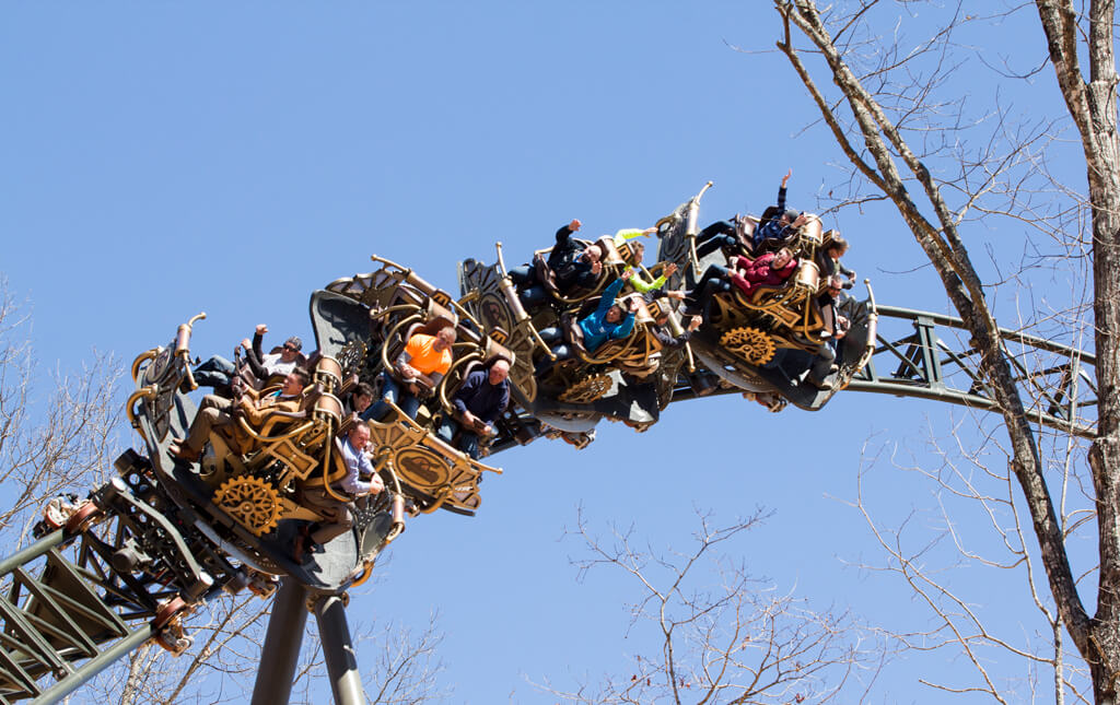 The first Xtreme Spinning Coaster opens at Silver Dollar City